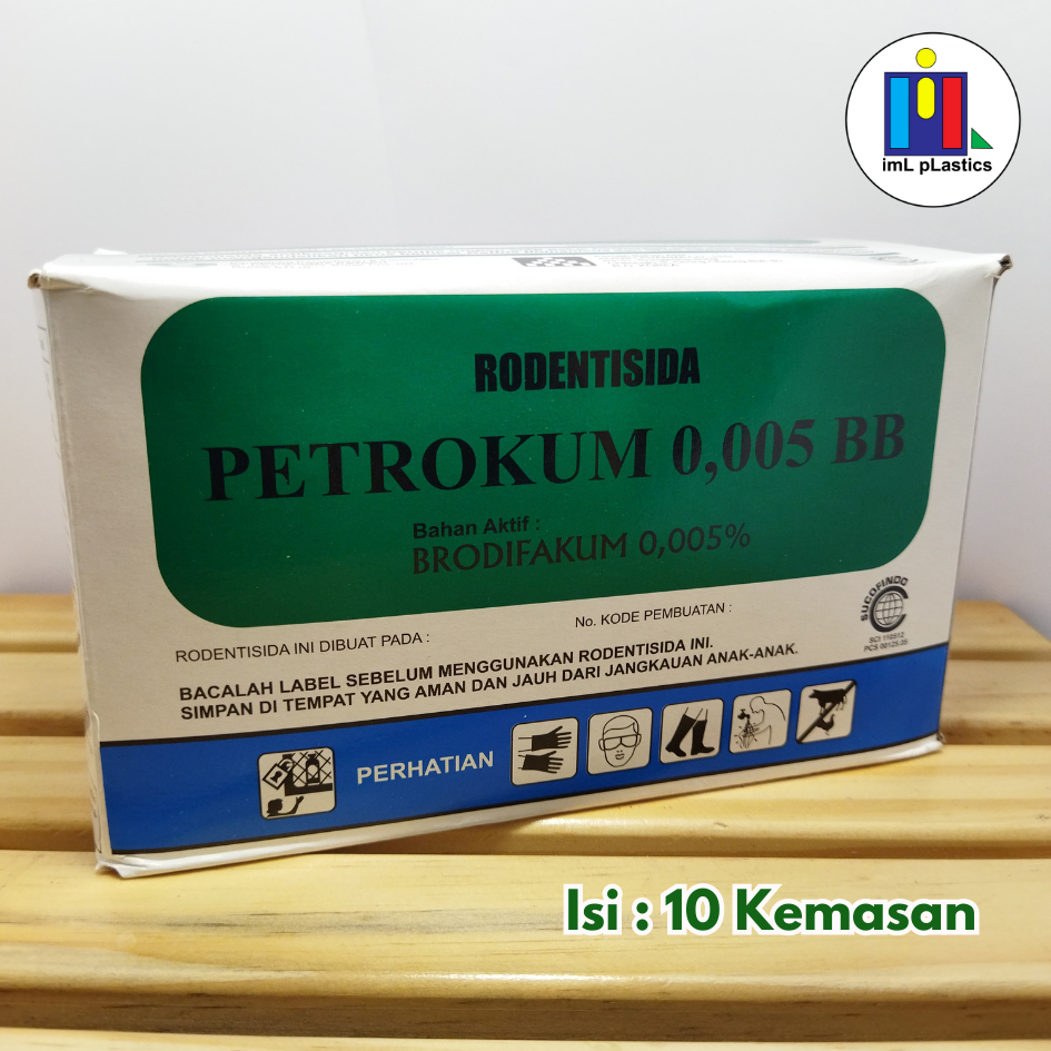 Racun Tikus PETROKUM Umpan Pembasmi Hama Ampuh Mati Kering - 100 gram