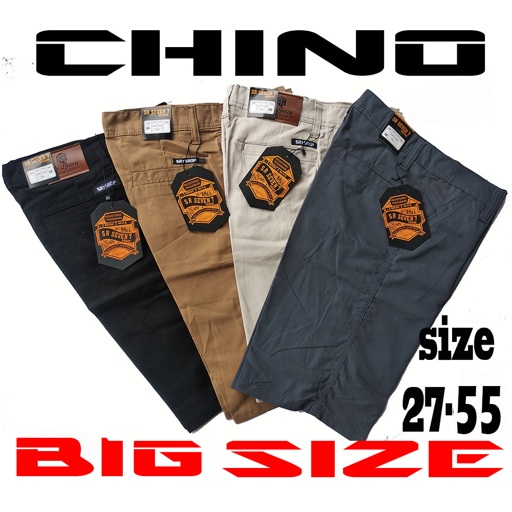 Celana Pendek Pria Chino Distro Chinos Size 27-38 Santai Harian