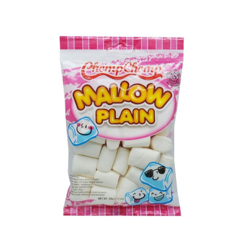 Chomp-Chomp Mallow Plain Marshmallow 60 g