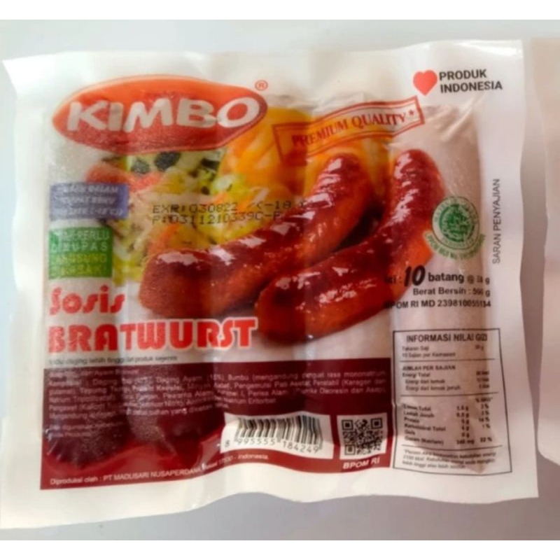 

KIMBO SOSIS BRATWURST 500 GR