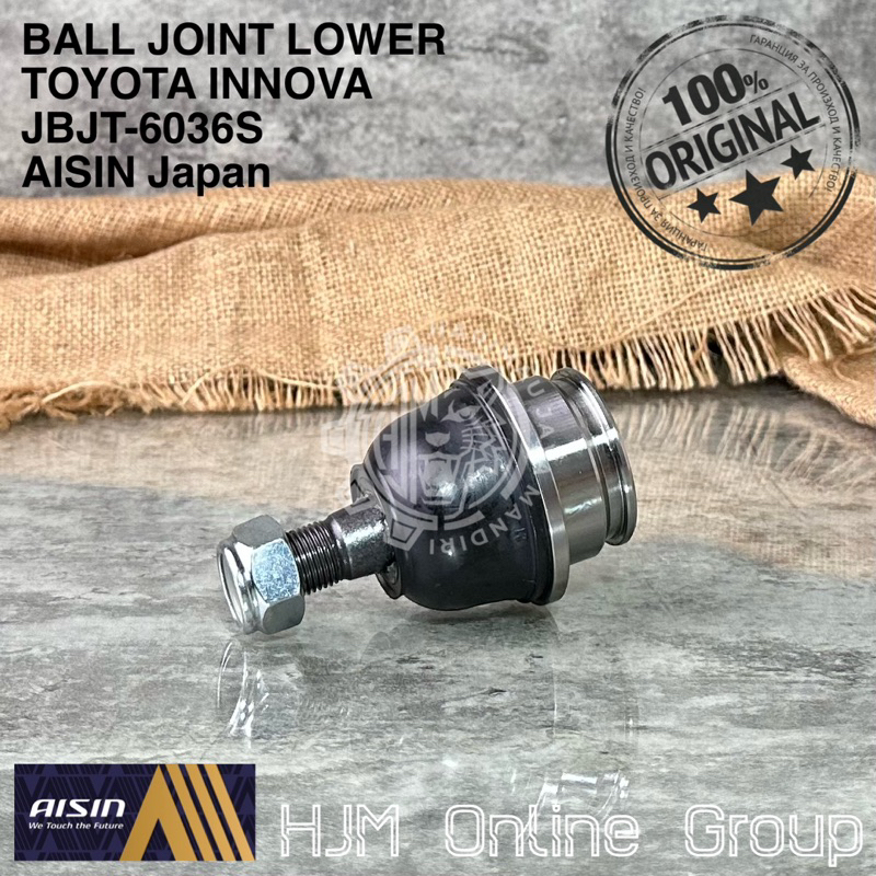 BALL JOINT LOW ARM SAYAP INNOVA FORTUNER HILUX JBJT-6036S AISIN Japan