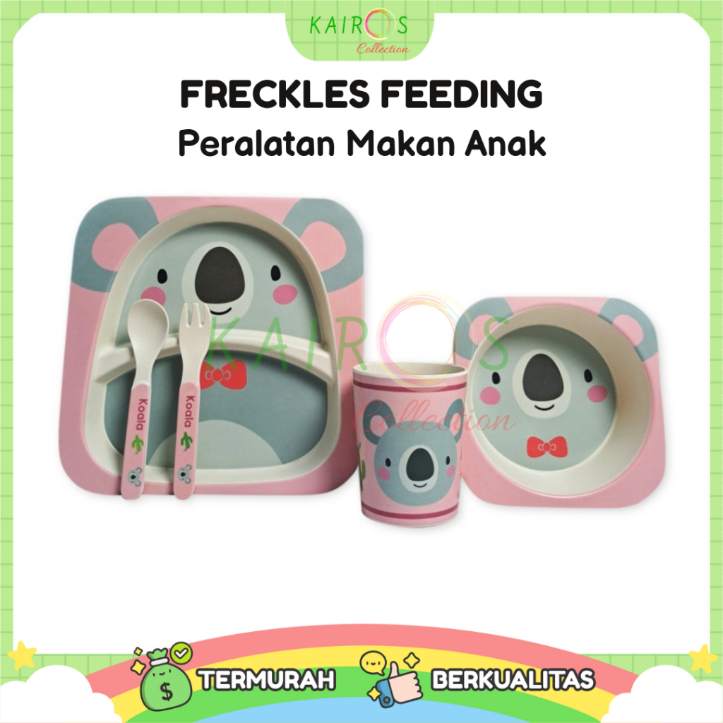 Freckles Feeding Peralatan Makan Anak - Set Koala