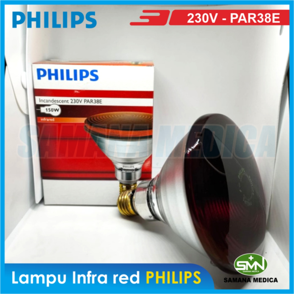 Lampu Infra red / Bohlam Fisioterapi PHILIPS 150 W / 150 WHATTS - KHUSUS GOJEK dan GRAB