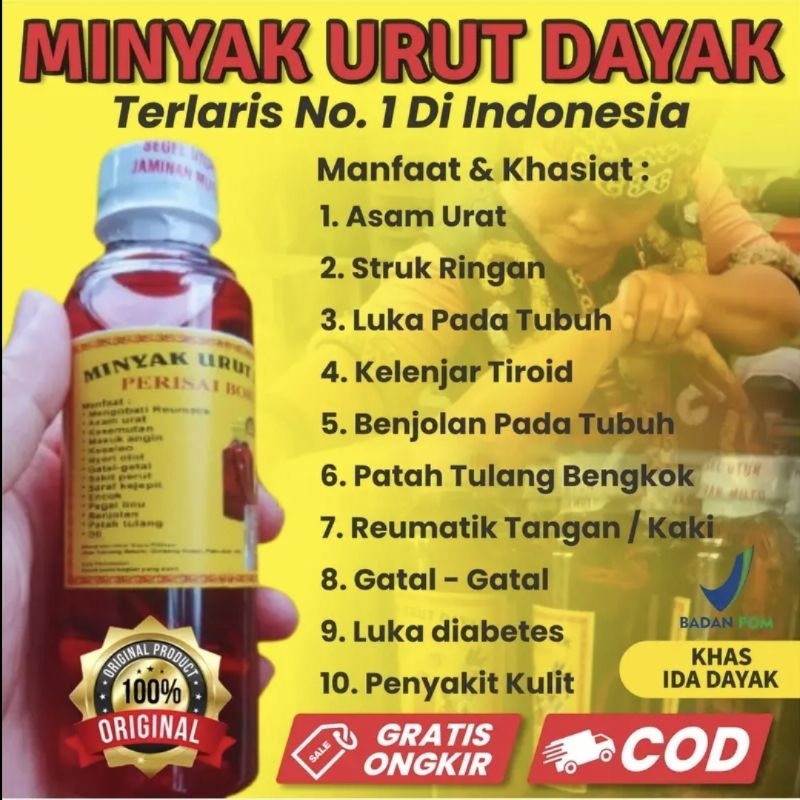MINYAK URUT DAYAK KALIMANTAN