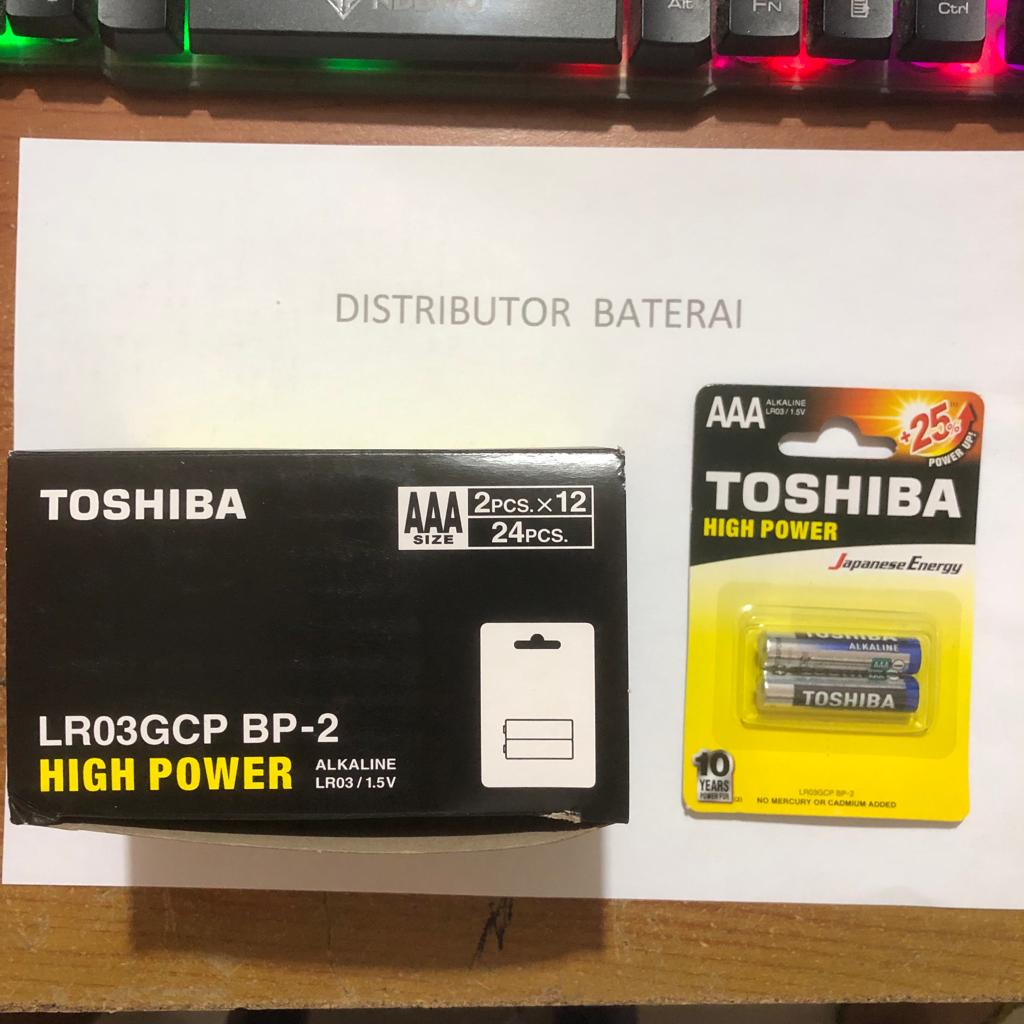 Toshiba Batre AAA isi 2pcs Baterai Battery