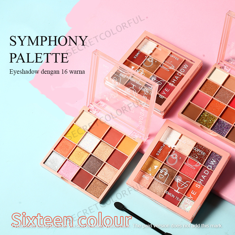 LAMEILA Eyeshadow Pallete 16 Warna Smooth Powder Long Lasting ( Tekstur Lembut Dan Tahan Lama )