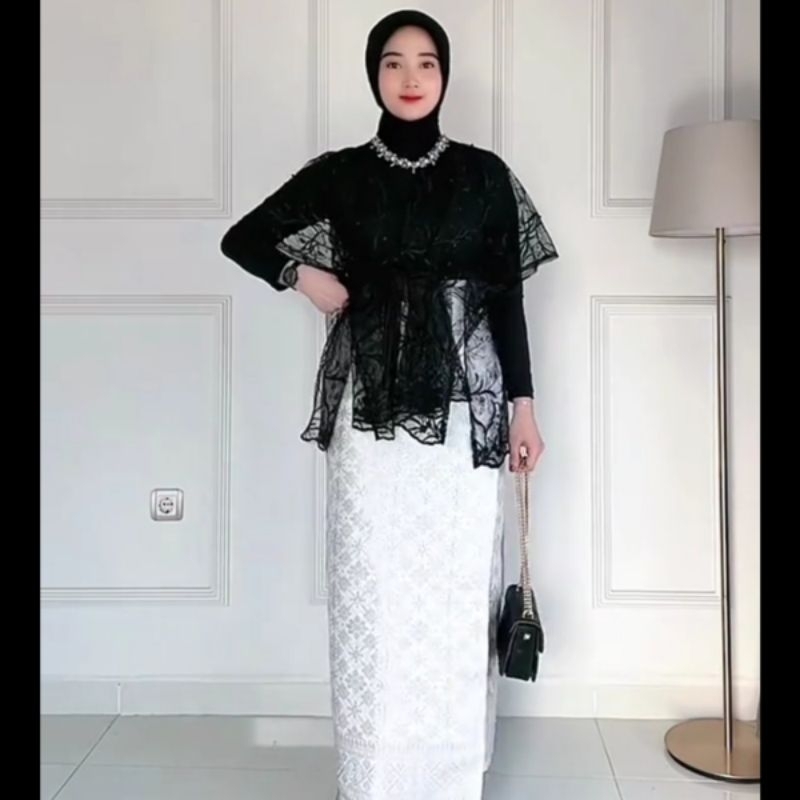 Wrap Outer Tille Ribbon Outer Organza Pita Outer Tulle Outer Brukat Outfit Kondangan Outer Lengan