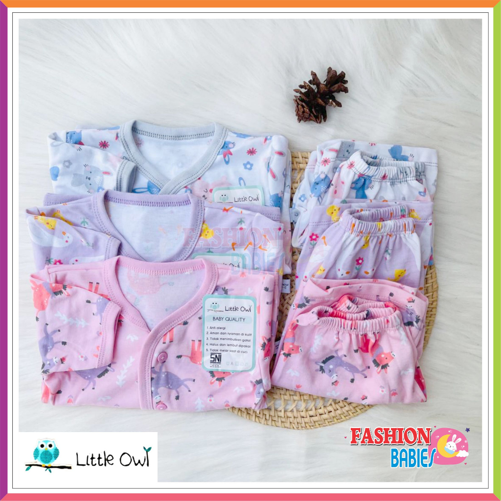 LITTLE OWL - BABY SET NEWBORN | SETELAN BAYI BARU LAHIR PANJANG MIRIP WINTEKU ❤ Fashionbabies ❤