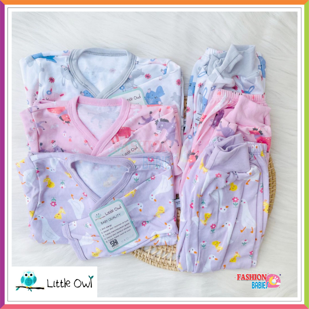 LITTLE OWL - BABY SET NEWBORN | SETELAN BAYI BARU LAHIR PANJANG MIRIP WINTEKU ❤ Fashionbabies ❤