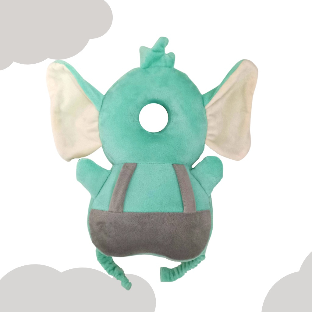 MINT ELEPHANT Stripe Dada Baby Head PROTECTOR - Pelindung Kepala / Punggung Bayi