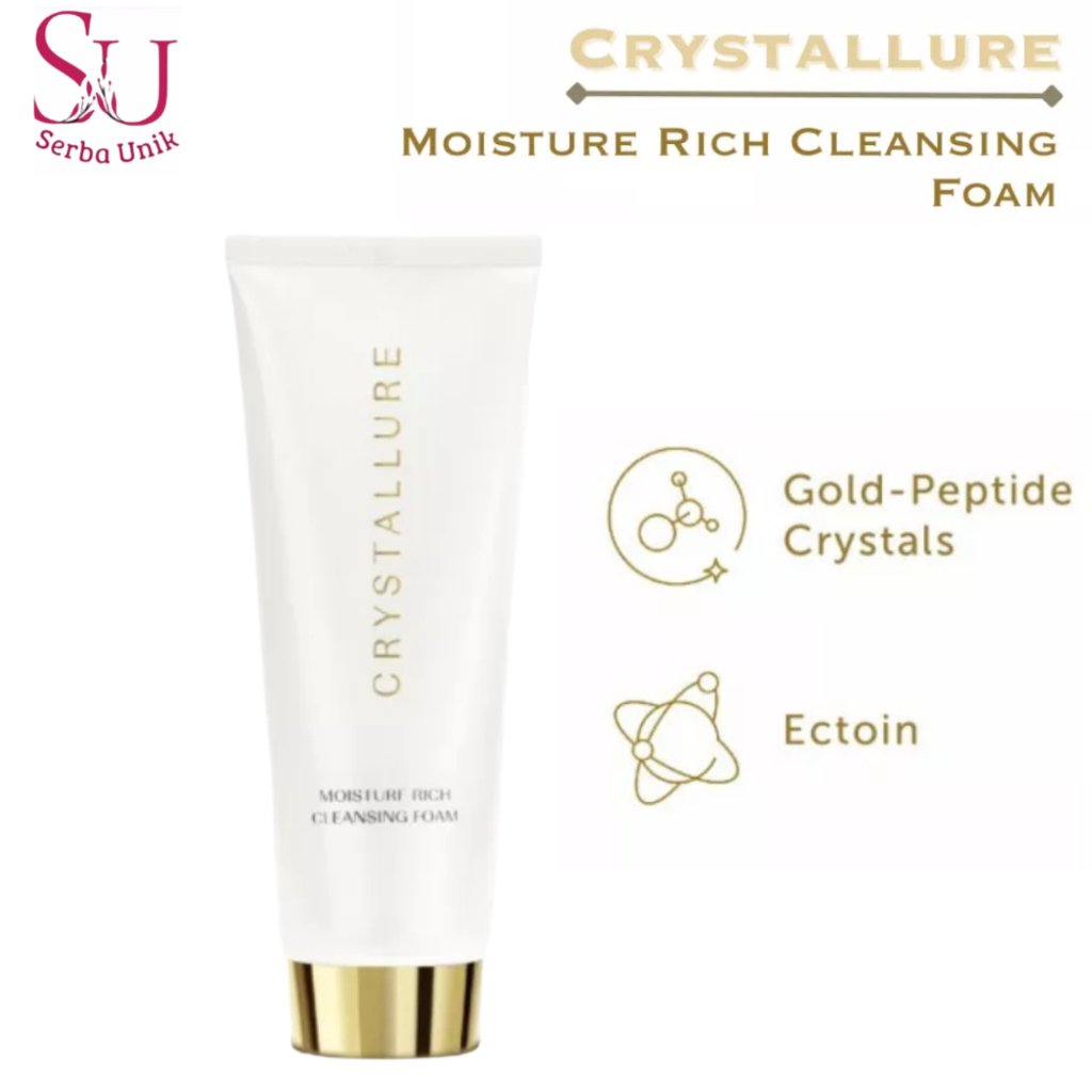 Wardah Crystallure Moisture Rich Cleansing Foam 100ml | Pembersih Wajah