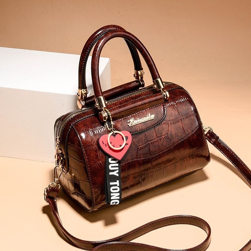 Bungaolshop Tas Wanita Import Terbaru Branded Selempang Mewah Bahan Kulit Untuk Pesta Kondangan Bata
