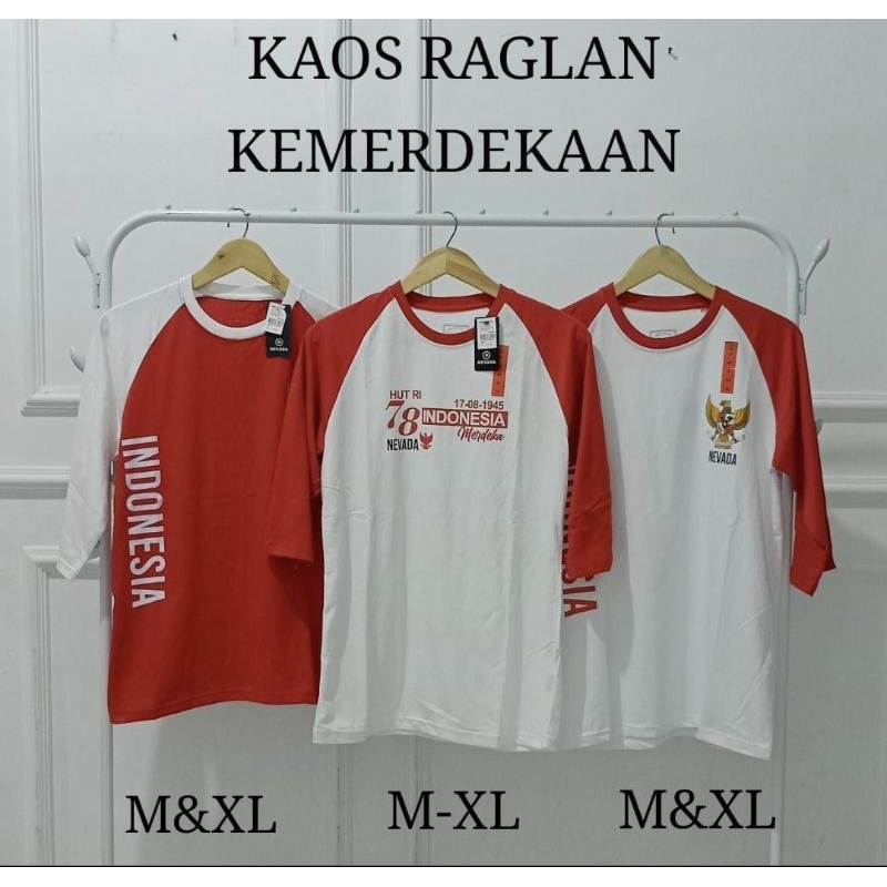 Kaos Raglan Kemerdekaan by Nevada