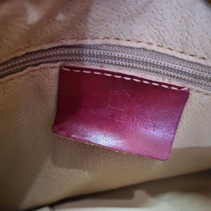 TAS KULIT ASLI MAROON AUTH