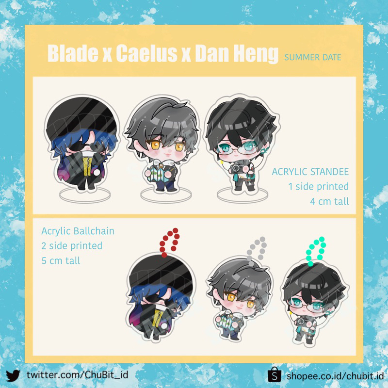 [FANMERCH] CLEARANCE SALE Honkai. Star Rail HSR Trailblazer Caelus Dan Heng Blade Ren CaeHeng RenHen