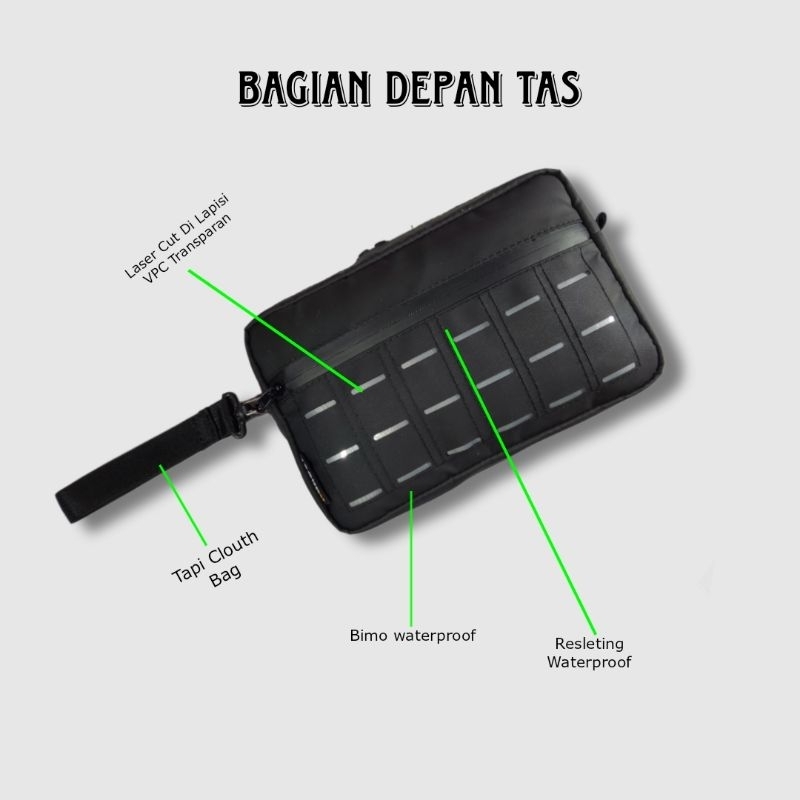 Clutch Bag Pria Slimbag Multifungsi Original Kander