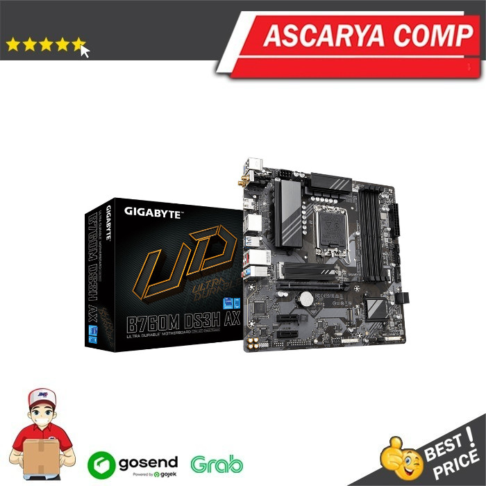 Motherboard Gigabyte B760M DS3H AX - LGA1700 B760 DDR5 USB3.2 SATA3