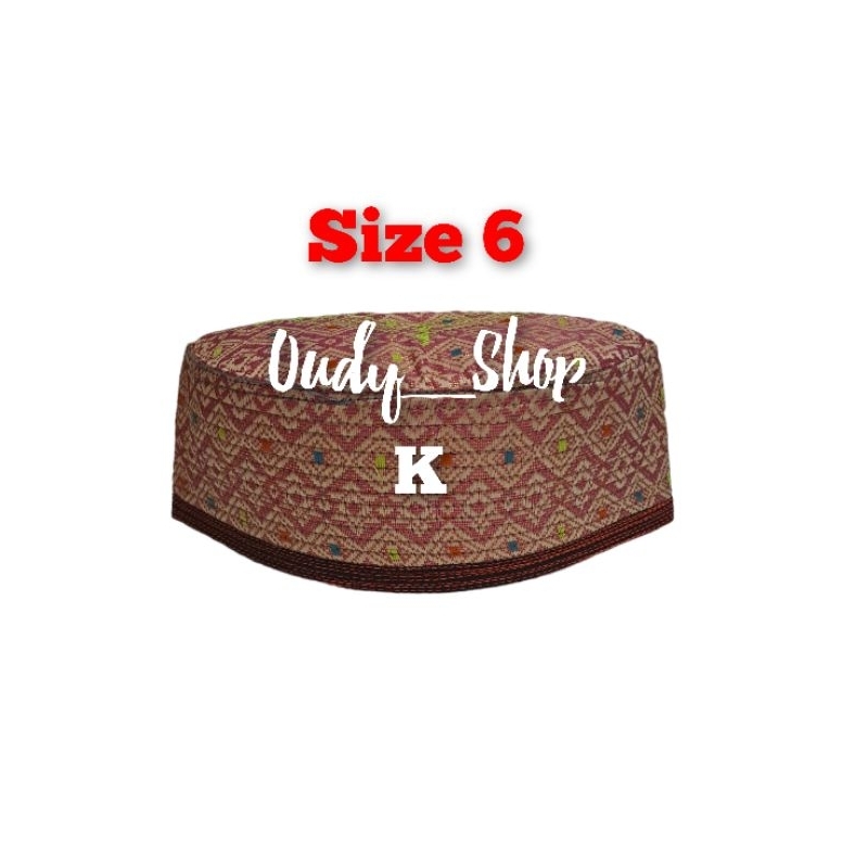 Peci Songkok Kopiah Size 6 Songket Etnik Lombok