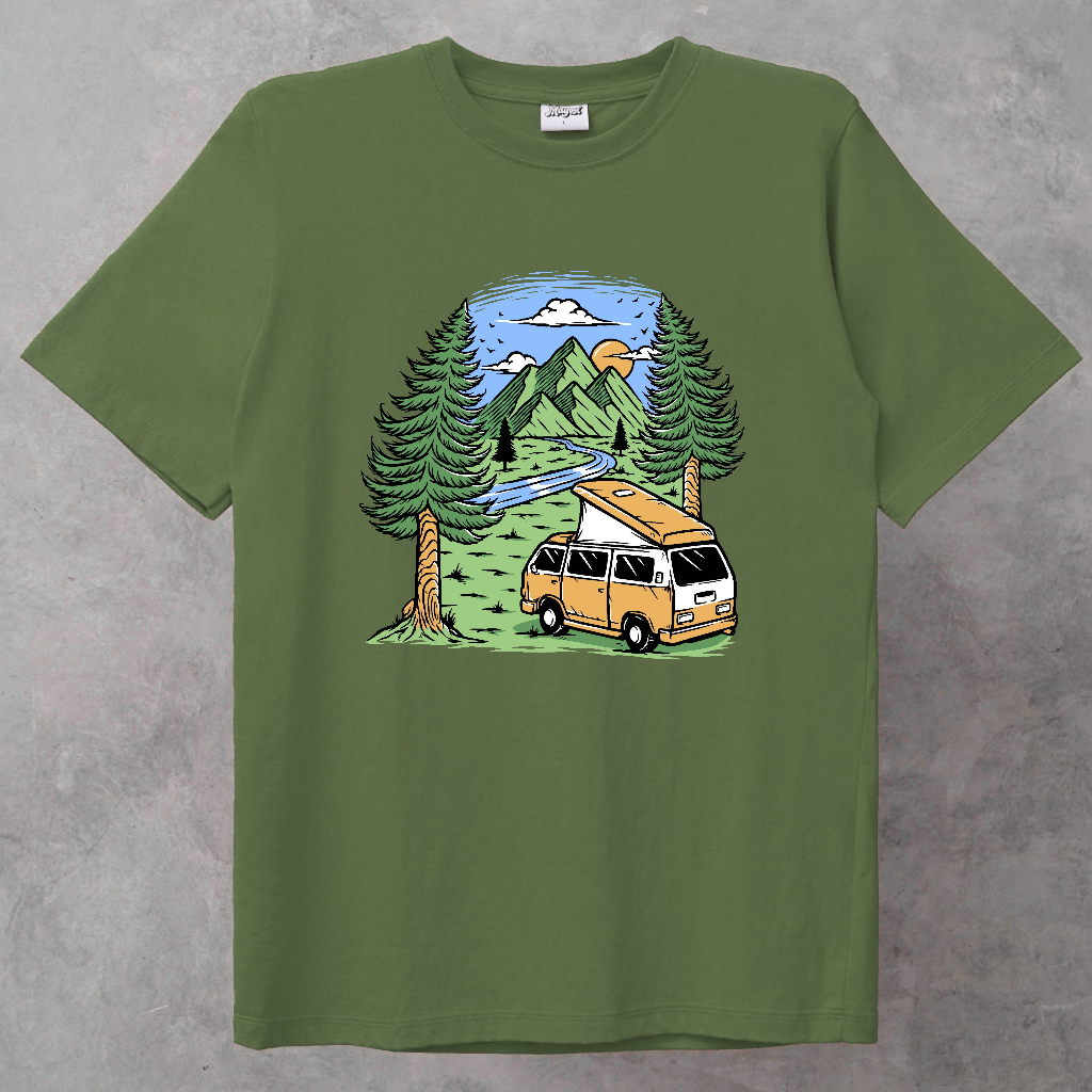 Mayosi T-shirt Enjoy the mountain view by van