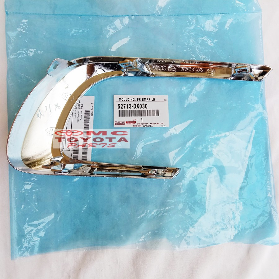 Cover Chrome Garnish Fog Lampu Depan Kiri Toyota kijang Innova 52713-DX030