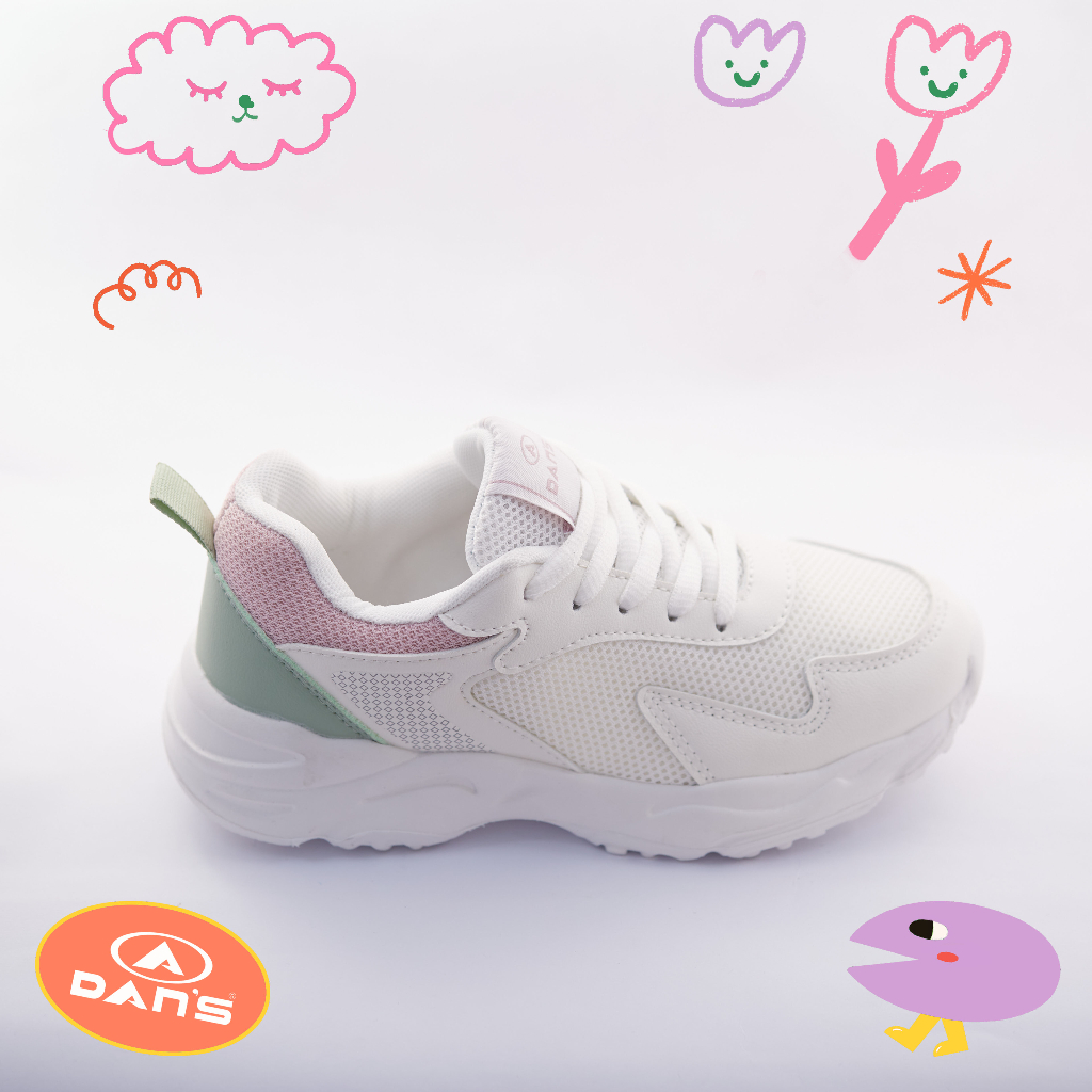 Dans Argenta Sepatu Sneakers Anak Perempuan - White