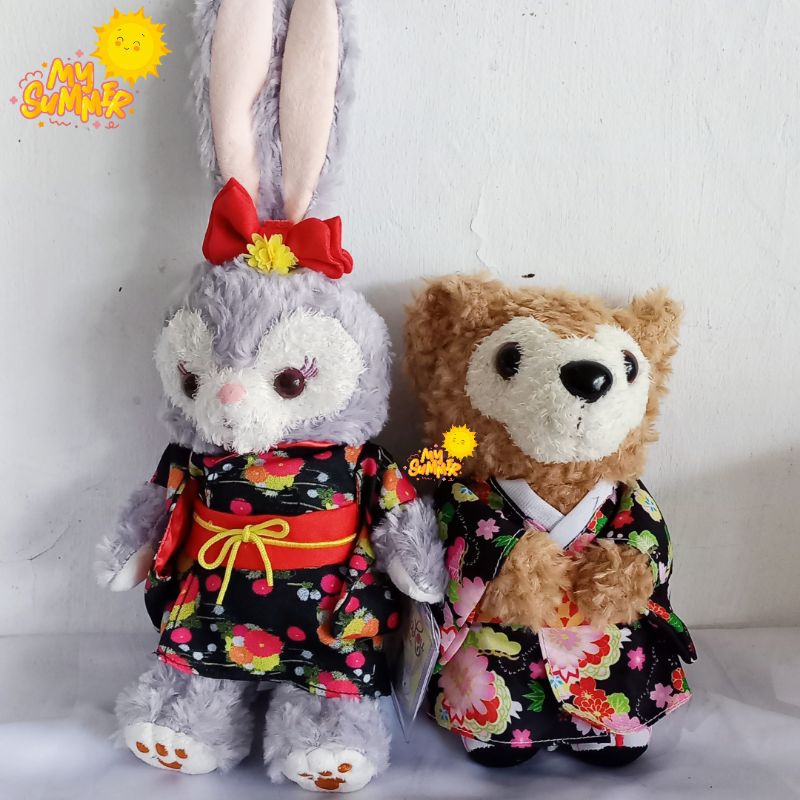 Boneka Duffy dan Stella Lou Kostum Kimono Original Disney