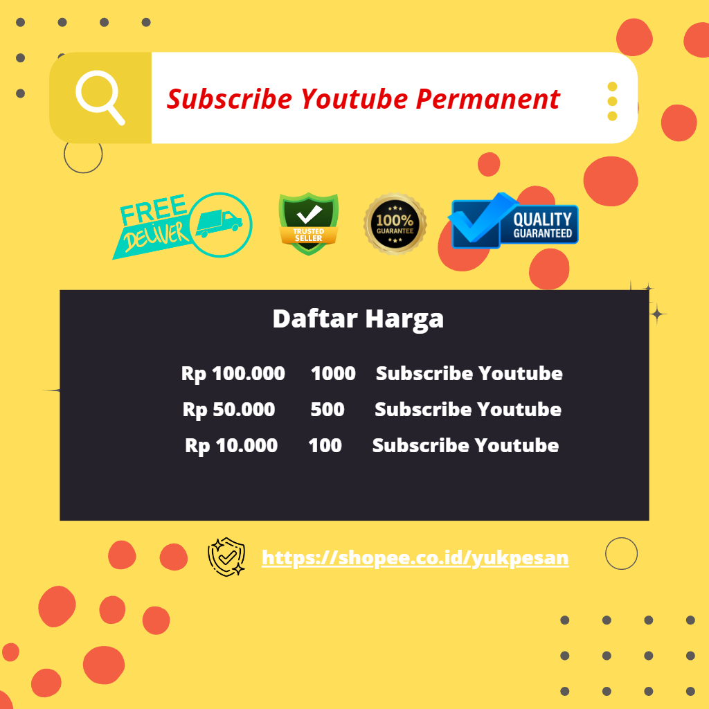 Subscribe Youtube Permanent