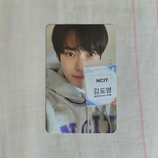 [OFFICIAL] PC Photocard Doyoung hoodie NCIT MD Deco sticker laptop removable NCT 127