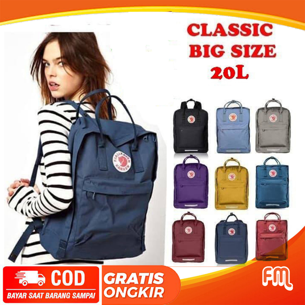 SALE Tas Ransel Backpack K4N KEN  Sz Large 20 L / Tas Sekolah Wanita Besar / Ransel Laptop Besar