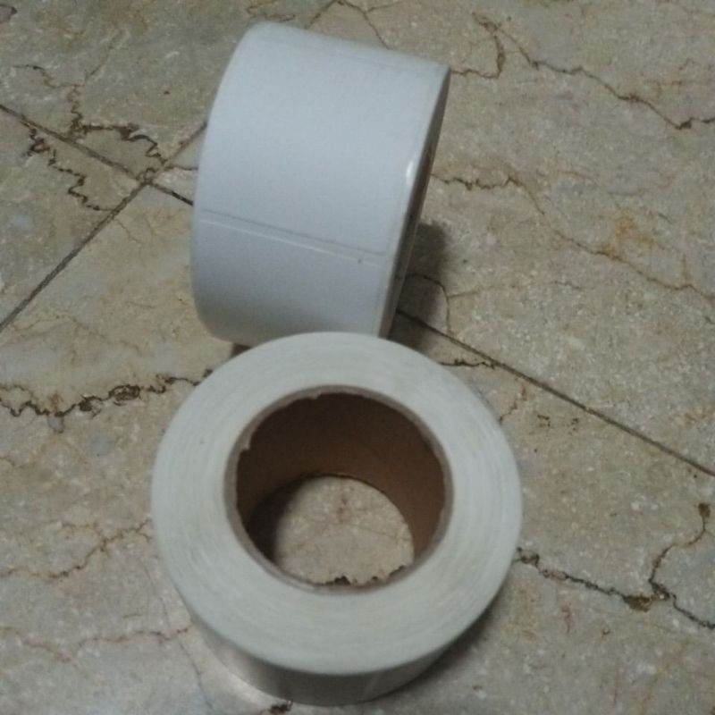 

Sticker Label Thermal 40x40 mm / 4x4cm 1line stiker label cup minuman isi 500pc / roll