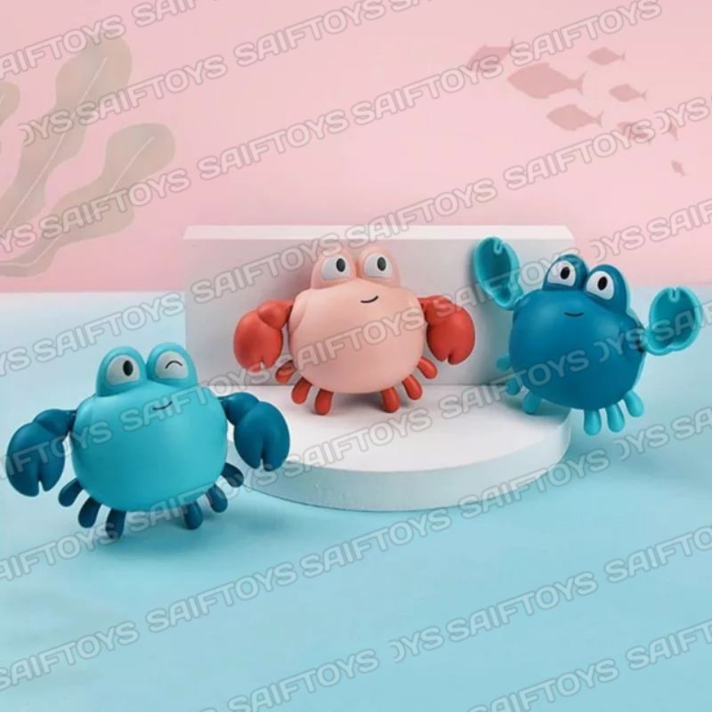 Mainan Kepiting Berenang Di Air / Mainan Kepiting Saat Mandi / Mainan Kepiting Berjalan Di Air
