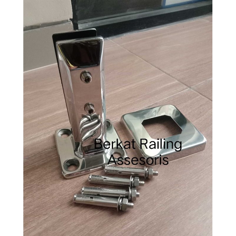 SPIGOT KACA T. 16cm / KAKI SPIGOT KILAP SS 304