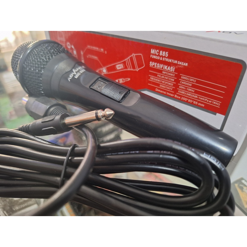 Microphone MIC Cable KARAOKE PROFESIONAL Advance MIC-885