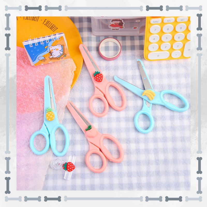 

Gunting Kertas Anak Warna Motif Lucu Ujung Bulat Tumpul / Gunting Sekolah