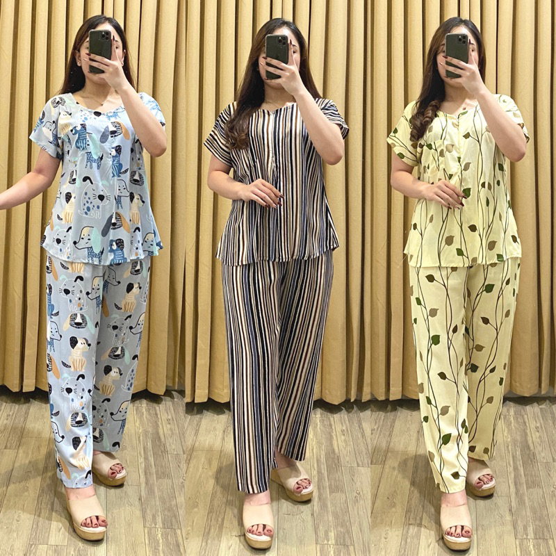 BABYDOLL RAYON PANJANG BUSUI ABLE PJZ | SETELAN BUSUI FRIENDLY BAHAN RAYON PREMIUM | ONESET PIYAMA RAYON BUSUI | SET VIRAL ZIPPER CELANA PANJANG LENGAN PENDEK BAHAN RAYON PREMIUM | BABYDOLL ZIPPER LENGAN PENDEK | BAJU TIDUR WANITA ZIPPER CELANA PANJANG