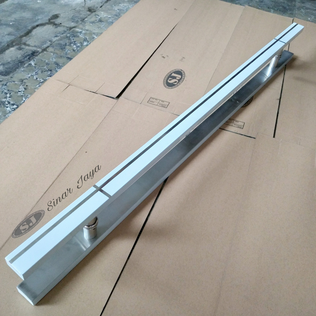 gagang pintu baut tembus panjang 120cm / 150cm handle pintu hotel ATM pull stainless pegangan pintu rumah mewah