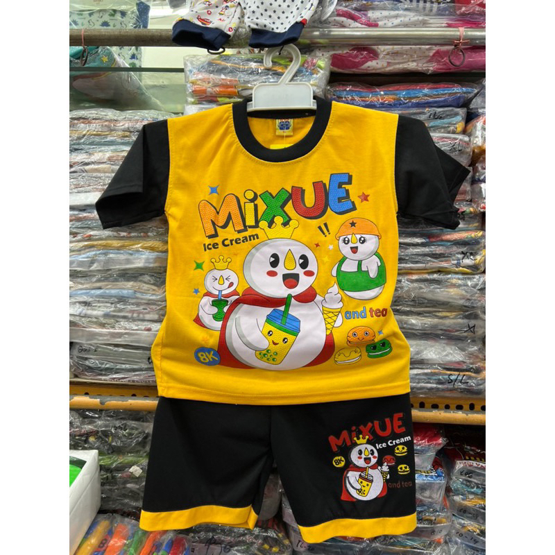 SETELAN ANAK MOTIF MIXUE KIDS ORI BEST SELLER