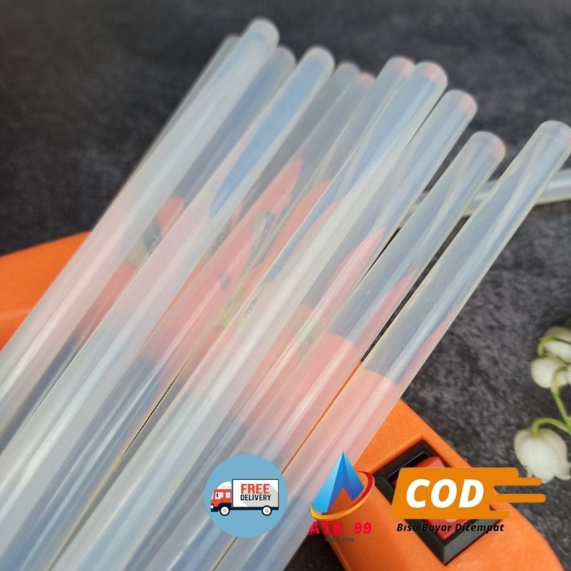 

isi 24 Dan 12 Pcs -Lem Bakar Kecil 7mm/Refill Glue/Lem Tembak/Lem Bakar Panjang 30cm