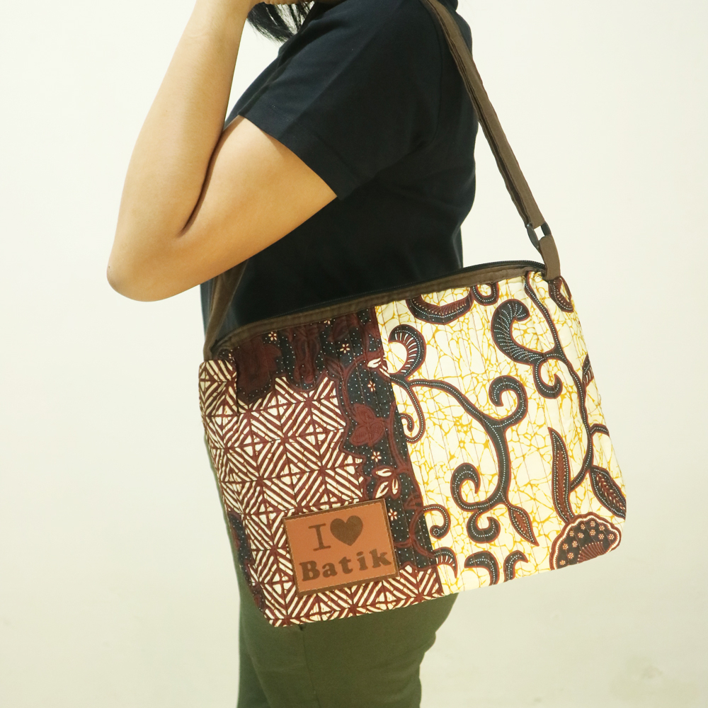 SENA SLING BAG | Tas Selempang Batik Jogja Sling bag Besar Oleh oleh Kerajinan Jogja Etnik Grosir Souvenir Wanita