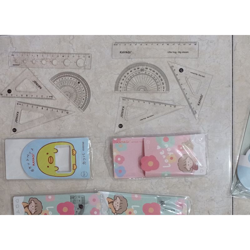 

PROMO Set Penggaris 4in1 Merk KAYAGI Tebal Free Pouch