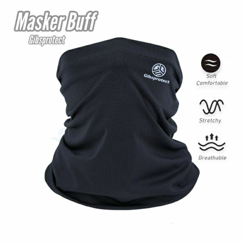 Gibsprotect Masker Buff Berkendara Pria Multi Fungsi Bahan Tebal