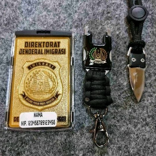 

PLAT id imigrasi plat name tag logo imigrasi