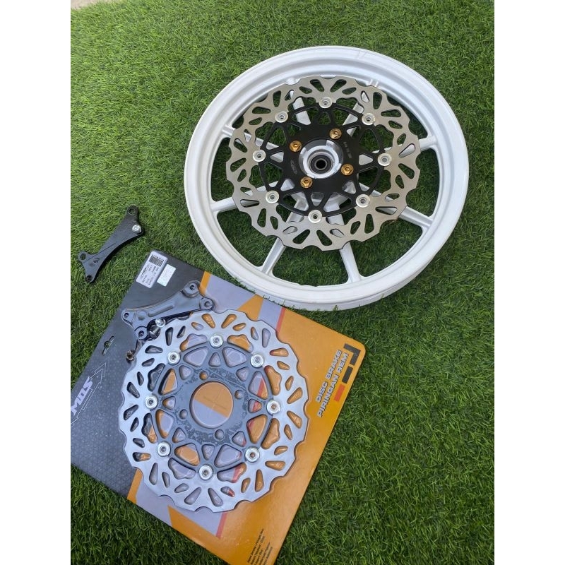 piringan disk depan beat Mio scopy Vario model moto1 tdr ukuran 260mm set breket
