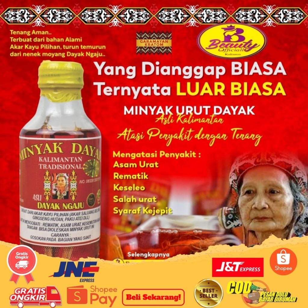 Minyak Dayak AKAR BAJAKAH Asli Kalimantan 160ML ORI