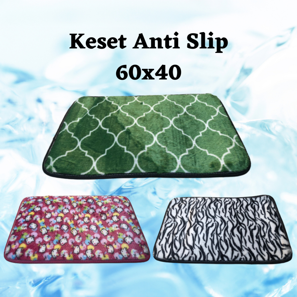 Keset Anti Selip Motif Minimalis - Aesthetic - Bunga