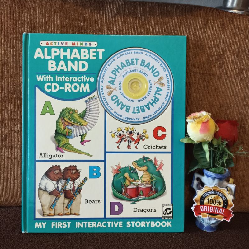 Buku my first interactive storybook alphabet band preloved original