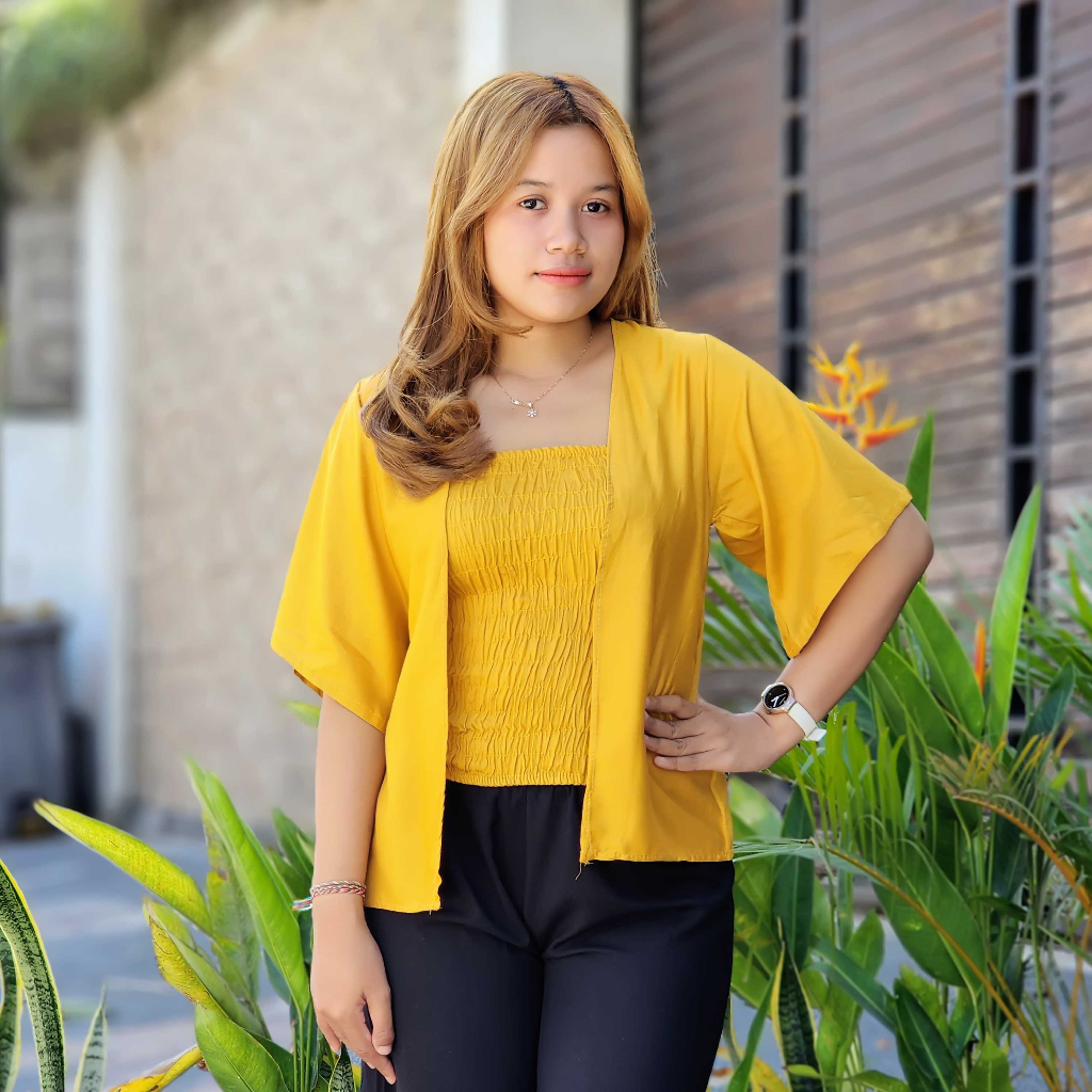 CARDIGAN SET KEMBEN BALI POLOS
