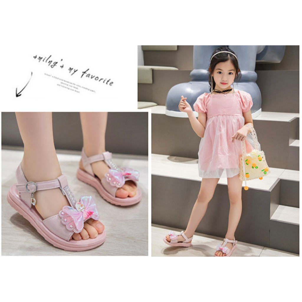 (Kiddiwear) Sepatu Sandal Anak Perempuan Import MBK153