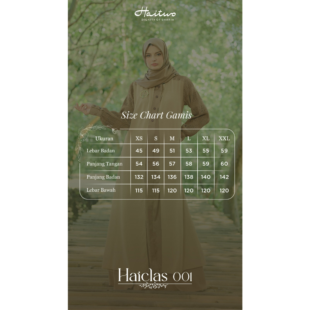 Haitwo HAICLAS 01 Material Leica Silk Mix Cerutty Gamis Kondangan Simple Kekinian bisa COD Terbaru Mewah