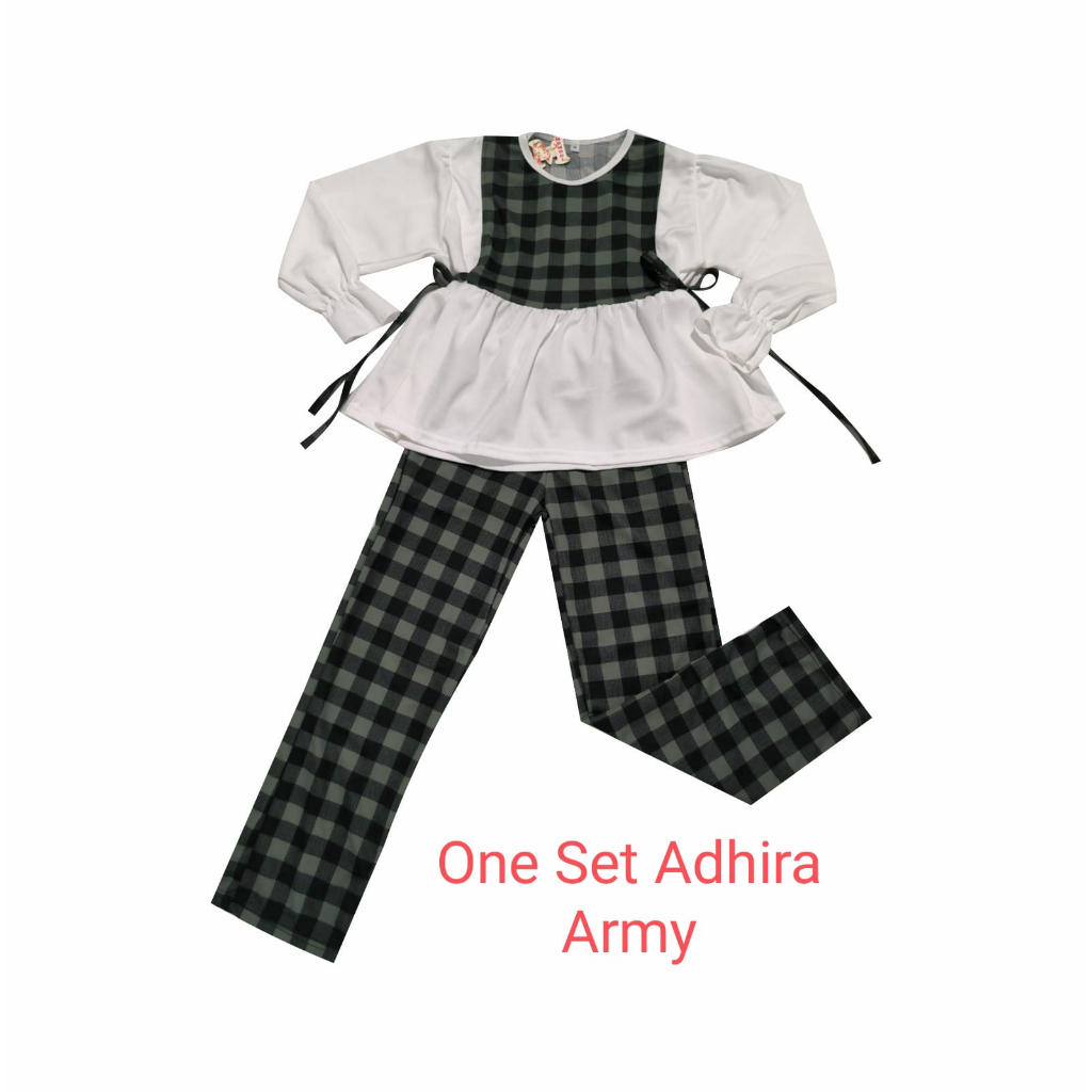 MOMOGI - SETELAN CELANA ADHIRA / ONE SET ANAK PEREMPUAN BABYDOLL / VOXY PREMIUM / Usia 5th-Anak Tanggung